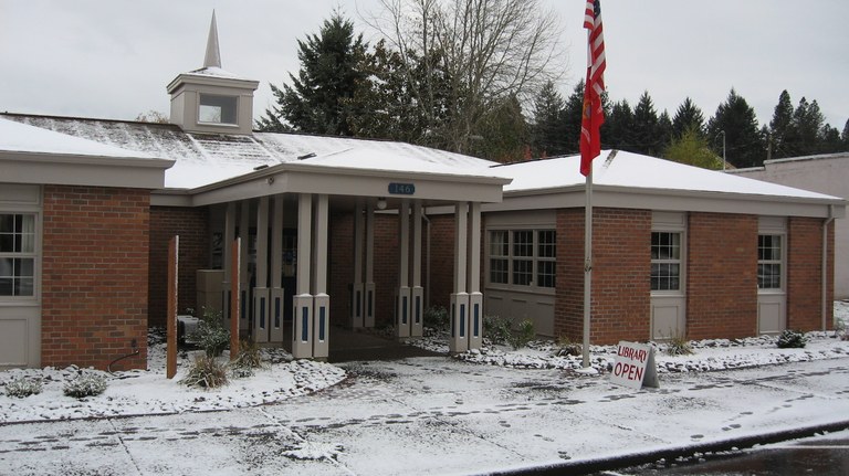 Library in Snow